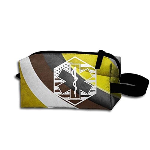 EMT US Flag Unisex Portable Sewing Kit Medicine Bag Sport Gym Outdoor Cosmetic Bags