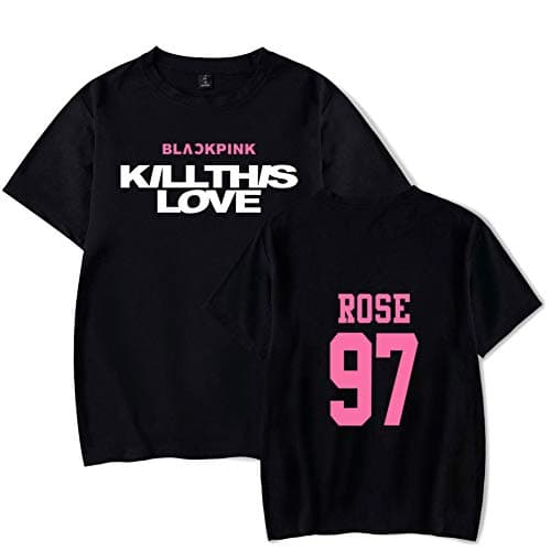 singslife Blackpink Shirt Kpop Blackpink KILLTHISLOVE Concert Tshirt Jisoo Jennie Lisa Rose Tee Shirts T-Shirt