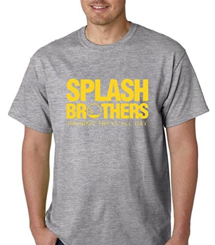 Pure Soul Splash Brothers Raining Treys All Day - Warriors Curry Thompson Premium Men's T-Shirt (XX-Large, Sport Grey)