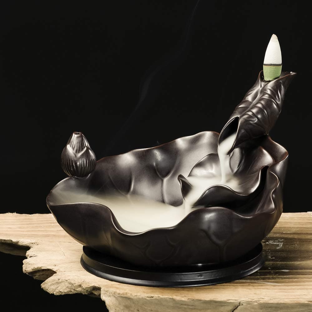 Zayton Incense Burner Waterfall Backflow Incense Burner The Great Wall Incense Holder for Home Decoration Meditation Relaxtion (3)