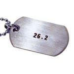 Running - 26.2 Stainless Steel Dog Tag