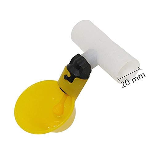 Aquat Poultry Waterer - 30 Sets Chicken Coop Feed Poultry Water Drinking Cups Poultry Water Cups Quail Fowl Drinker Chook Drinking Bowl Yellow Cup