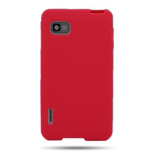 LG Optimus F3 Case, CoverON® [Silicone Series] Soft Flexible Gel Protective Phone Cover Case for LG Optimus F3 LS720 - Red