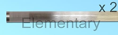 ELEMENTERY LIMITED 2 X Glen Type Silica Infrared Electric Fire Bar Glass Element S100F 434, 437 Series B, BF9300,YEO20, 1000W 554mm / 21 13/16"