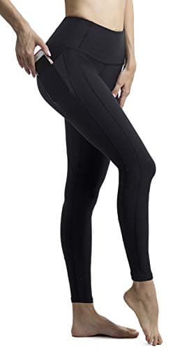 Women’s High Waist Yoga Pants with Pockets, Tummy Control Workout Running 4 Way Stretch Yoga Leggings