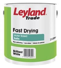 2.5LTR - LEYLAND PAINT FAST DRYING SATIN OFF WHITE RANGE PIXIE DUST