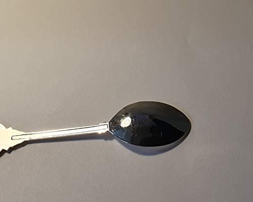 Union Jack Metal Tea Spoon - also for Stirring Coffee Espresso Cappuccino / Enamelled British Flag / Red White and Blue / Souvenir from London England UK