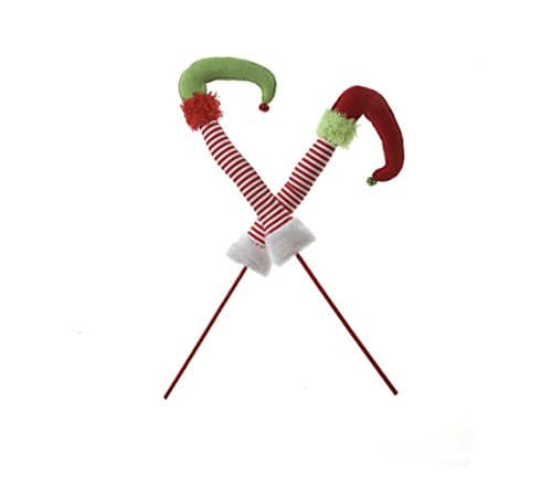 Poly Stuffed Elf Leg Pick Set OF 2