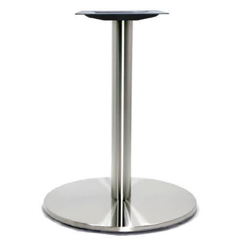 17" Round Table Base - Stainless Steel 28-3/8" H