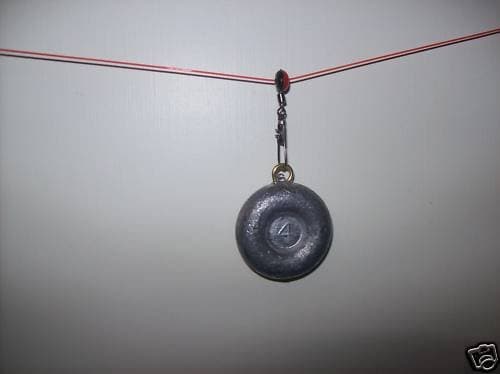 Sinker Slides RED Fishing Line to Hook Swivels Shank Clip Connectors 1 3/4" Long 30 PCS