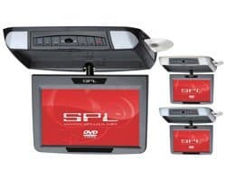 SPL DM9000CM 9 Flip-Down Color Monitor with DVD Player and USB Input - Beige-Black-Grey