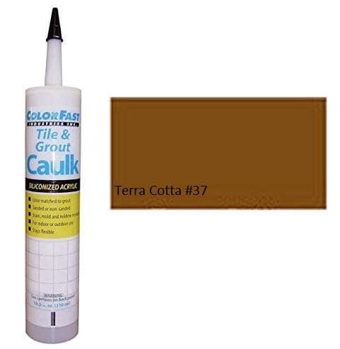 Color Fast Unsanded Tile & Grout Caulk - Terra Cotta