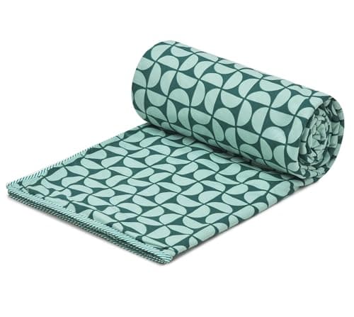 COZY FURNISH Super Soft Brushed Microfiber Cotton 3 Layer Breathable Single Dohar Lightweight Warm Bed Dohar 57X87(Inches) 144X220(CM) Flannel Dohar Throws for Bed (SkyBlue)| TC - 144