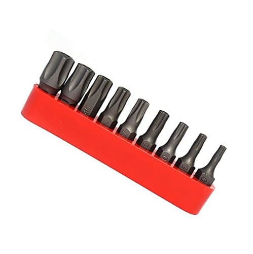 5-Point TORX Tamper-Proof Bit Set - Fits Many German Cars - T10 to T50 - Taiwan