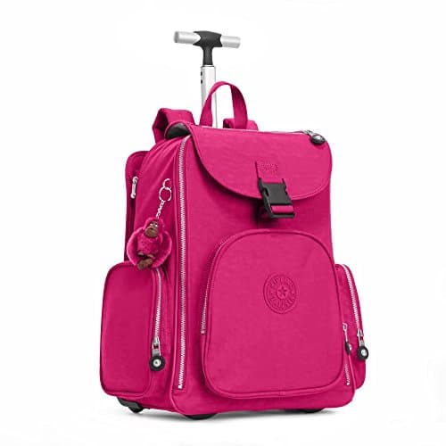 Kipling Luggage Alcatraz Wheeled Backpack with Laptop Protection, Berry