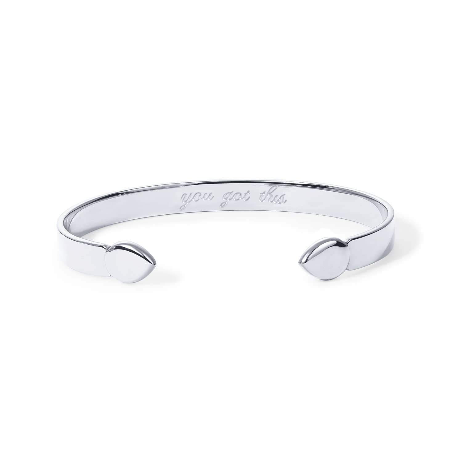 14K Gold Plated Stainless Steel Bangle Bracelets for Women | Inspirational Engraved Adjustable Mantra Cuff Bangle | Personalized Gift for Her Mom Sister | Birthday Gifts for Women