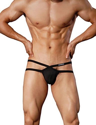 Dominik Mens Low Rise Sexy Thong Jock G-String Cross Jockstrap