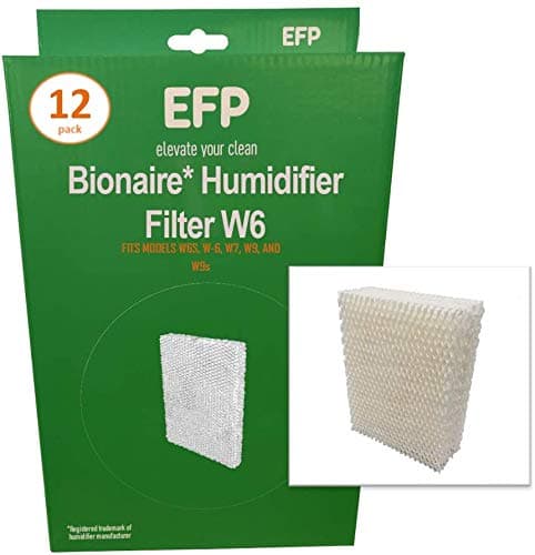 EFPHumidifier Filters for Bionaire W6, W6S, W-6, W7, W9, W9s Model Humidifiers Replacement Wicking Filters | Includes 12 Aftermarket Filters