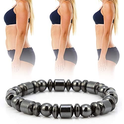 HURRISE Slimming Bracelet, Health Care Bracelet, to Relieve Pain, Fatigue, Lose Wight, Body Slimming, Decent, Elegnant and Fashinable Design, Great Gift for Lady, 0.8*20cm, Magnet, Black