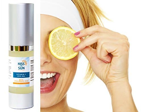 WINTER SALE - perfect for Dry Winter Air - Vitamin C Eye Gel ~ Concentrated Formula for best results ~ Remove Puffiness and Dark Circles From Under Your Eyes with Vitamin E, Peptides and Amino Acids