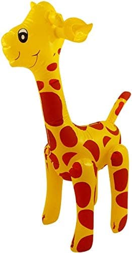 6 x Inflatable Giraffe (59cm) - Fancy Dress Animal Party Theme Gift Decoration