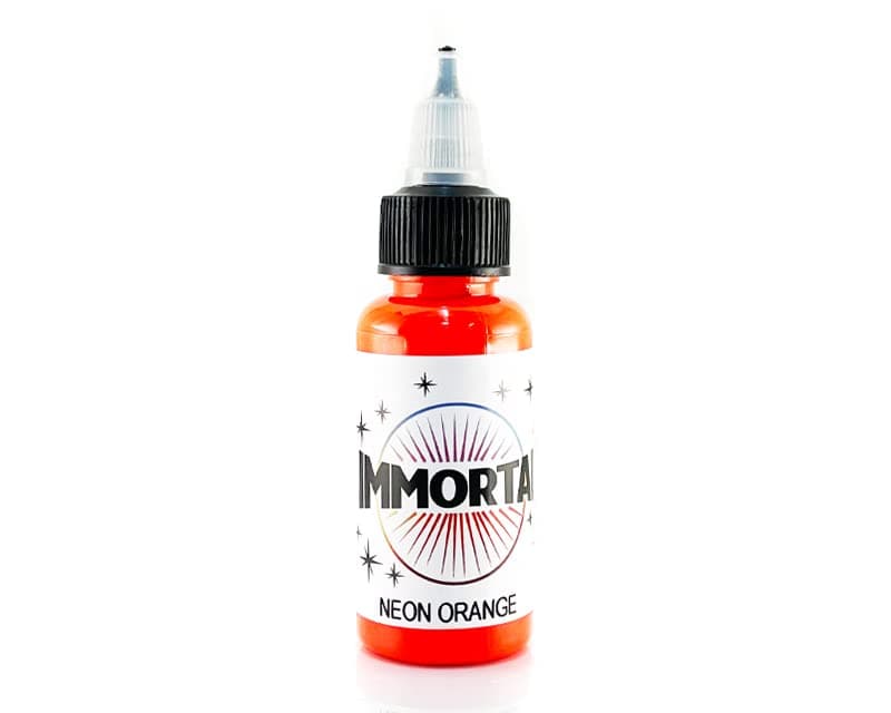 Immortal Tattoo Ink NEON Orange 1/2-oz Bottles -Tattoo Supplies-