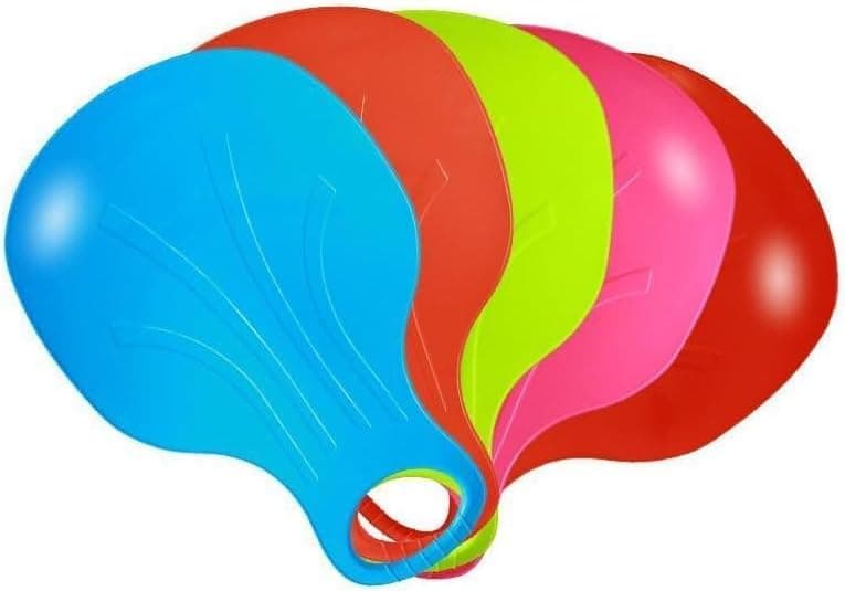 Snow Sled Pad, Downhill Sleds for Kids and Adult, Durable Plastic 4pcs