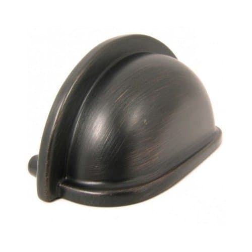 Stone Mill Nantucket Cup Oil Rubbed Bronze Cabinet Pulls (Pack of 5)