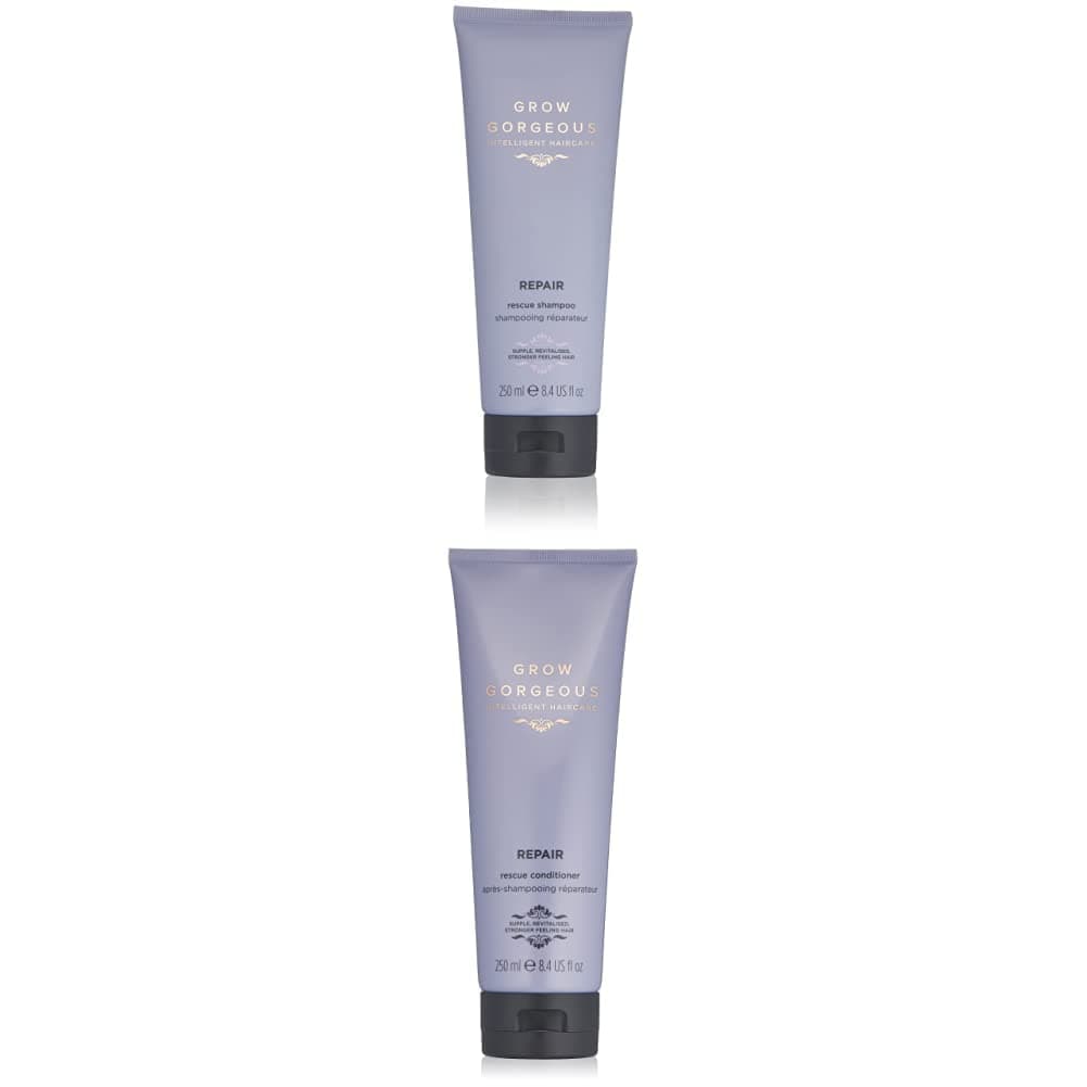 Reparatur Rescue Haar Shampoo, 250 ml+Grow Gorgeous Repair Conditioner 250ml