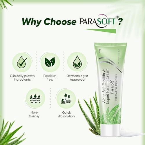 Parasoft Moisturizing Cream with Aloe Vera - 60g (Pack of 8) | Deep Hydration Intense Moisturizer for Dry & Dehydrated Skin, Non-Greasy, All-Season Daily Skincare, Dermatologist Tested, Paraben-Free