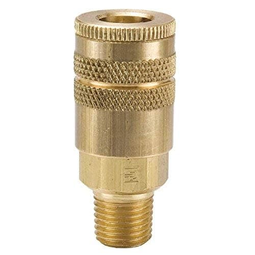 Parker B22E Valved Pneumatic Quick Coupler 3/8 NPT Male Brass