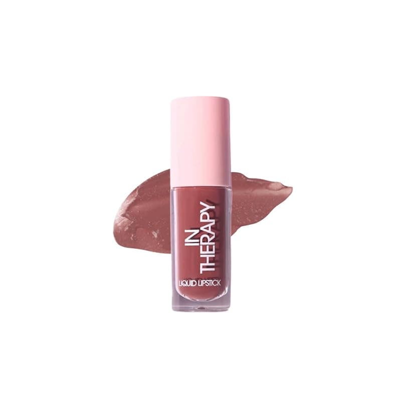 Flossy Cosmetics In Therapy Liquid Lipstick I Vitamin Me Brown Color 4ml (Pack of 1) Long Lasting, Matte Finish, Transfer Proof | Paraben Free | Sulphate Free | 100% Veg | Leightweight & Comfortable