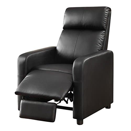 Coaster Home Furnishings Toohey Home Theater Push Back Recliner Black, 28.75"D x 32.5"W x 41.75"H (600181)