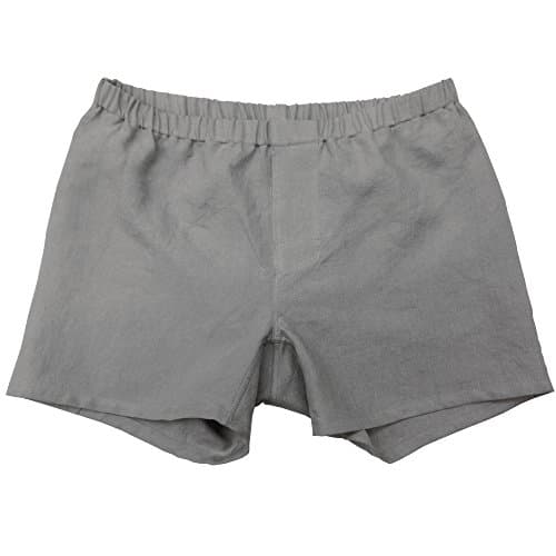 Linoto 100% Linen Boxer Shorts Warm Gray, Medium