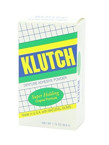 Klutch Denture Adhesive Powder - 1.75 Oz(Pack of 6) by Klutch Denture