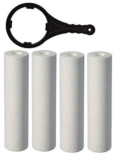 Care N Made® PP Spun pre Filter 10" with Spanner- 1 Year self Service ro Water Purifier kit - for All Domestic RO Water Purifier.