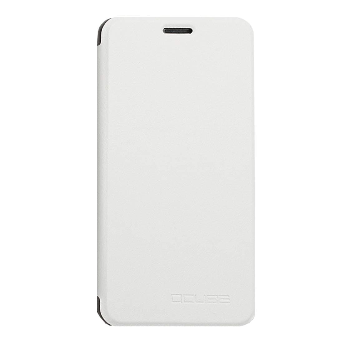 GHFPCASE OCUBE for OUKITEL U20 Plus (MPH1754) Spring Texture Horizontal Flip Leather Case with Holder (Black) (Color : White)