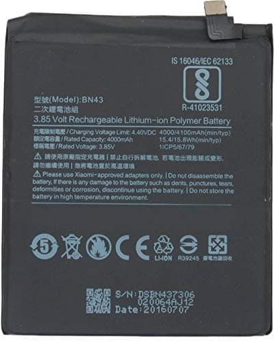 Sai Baba BN43 Battery for Xiaomi/Redmi Mi Note 4-4100 mAh