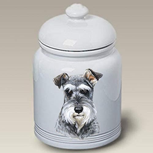 Best of Breed Schnauzer Uncropped - Linda Picken Treat Jar