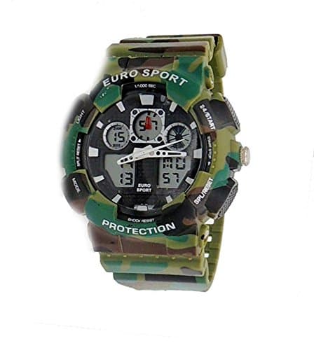 Men's New Tough Analog-Digital Sport Watch-Green