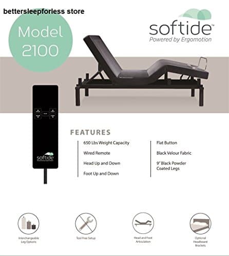 Ergomotion Adjustable Bed Base 2100 Full Long-White Glove Delivery