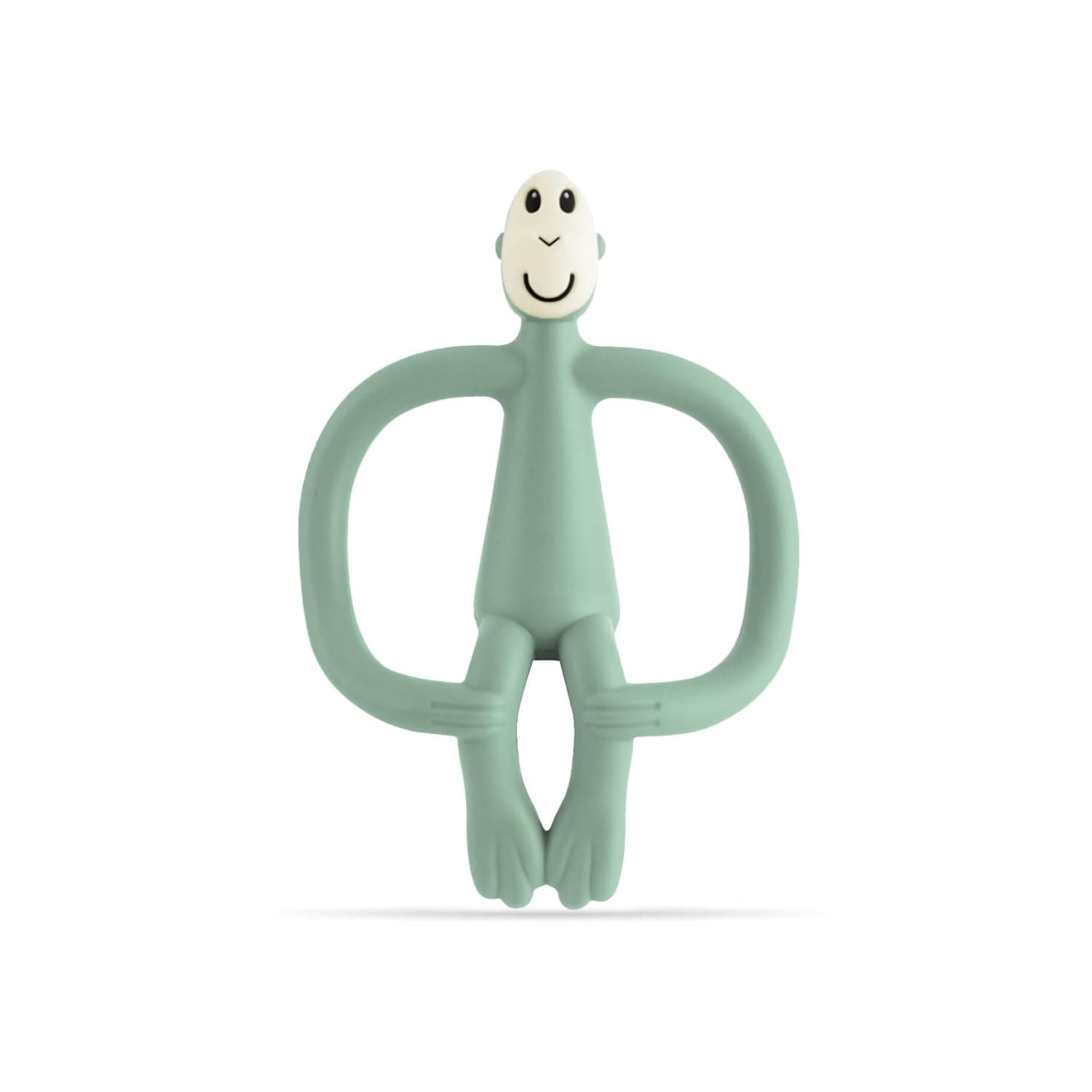 Matchstick Monkey, Original Teether & Gel Applicator, Silicone, Easy To Grip, BPA Free, 3 Months Old+, 10.5 cm, Mint Green Monkey