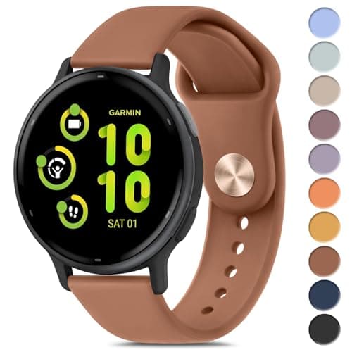 Meliya Bands Compatible with Garmin Vivoactive 5 / Vivoactive 3 Watch Band, Garmin Venu 2 Plus / Venu Sq / Venu Watch Bands Women Men, Soft Silicone Sport Replacement Strap for Garmin Vivoactive 5,