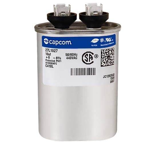 97F5300-10 uf MFD 440 Volt VAC - Genteq Oval Run Capacitor Upgrade