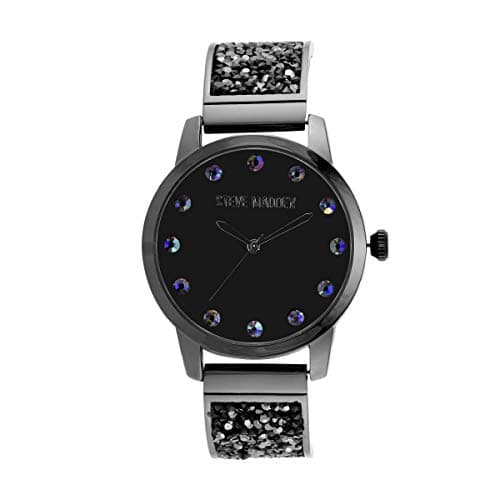 Steve Madden Analog Black Dial Women's Watch-SMW233BL