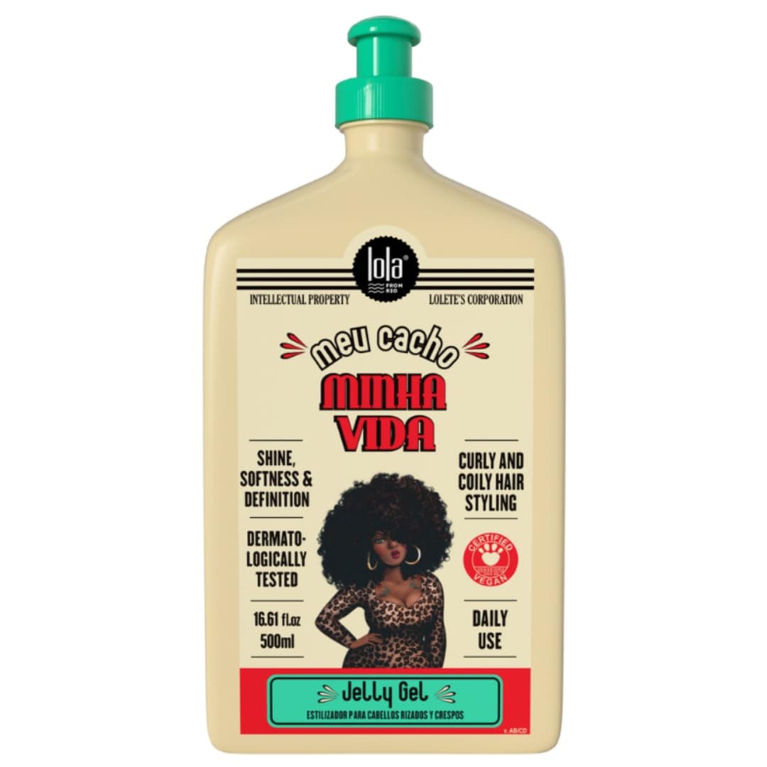 Lola Meu Cacho Minha Vida Jelly Gel 500 g | Curl Defining Jelly | High Definition & Frizz Control for Curly Hair