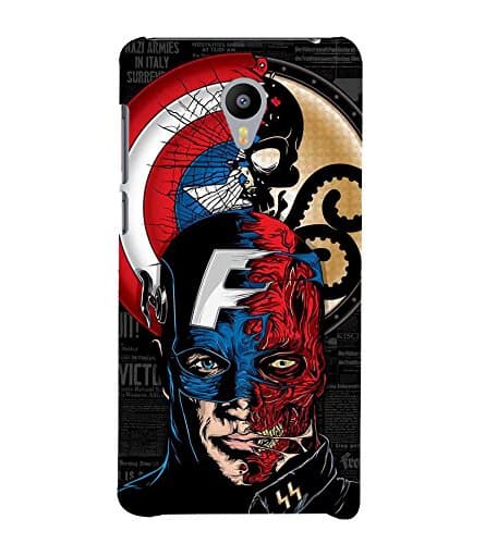 Fiobs Designer Back Case Cover for Meizu M2 Note :: Meizu Note 2 (Avenger Villan Hero Captain America USA)