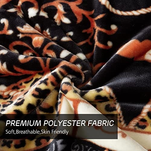 JYK Plush Fleece Blanket Queen Size 91" x 75", 3.7LBs 1 Ply Soft Korean Mink Warm Lightweight Bed Blanket for Autumn Winter