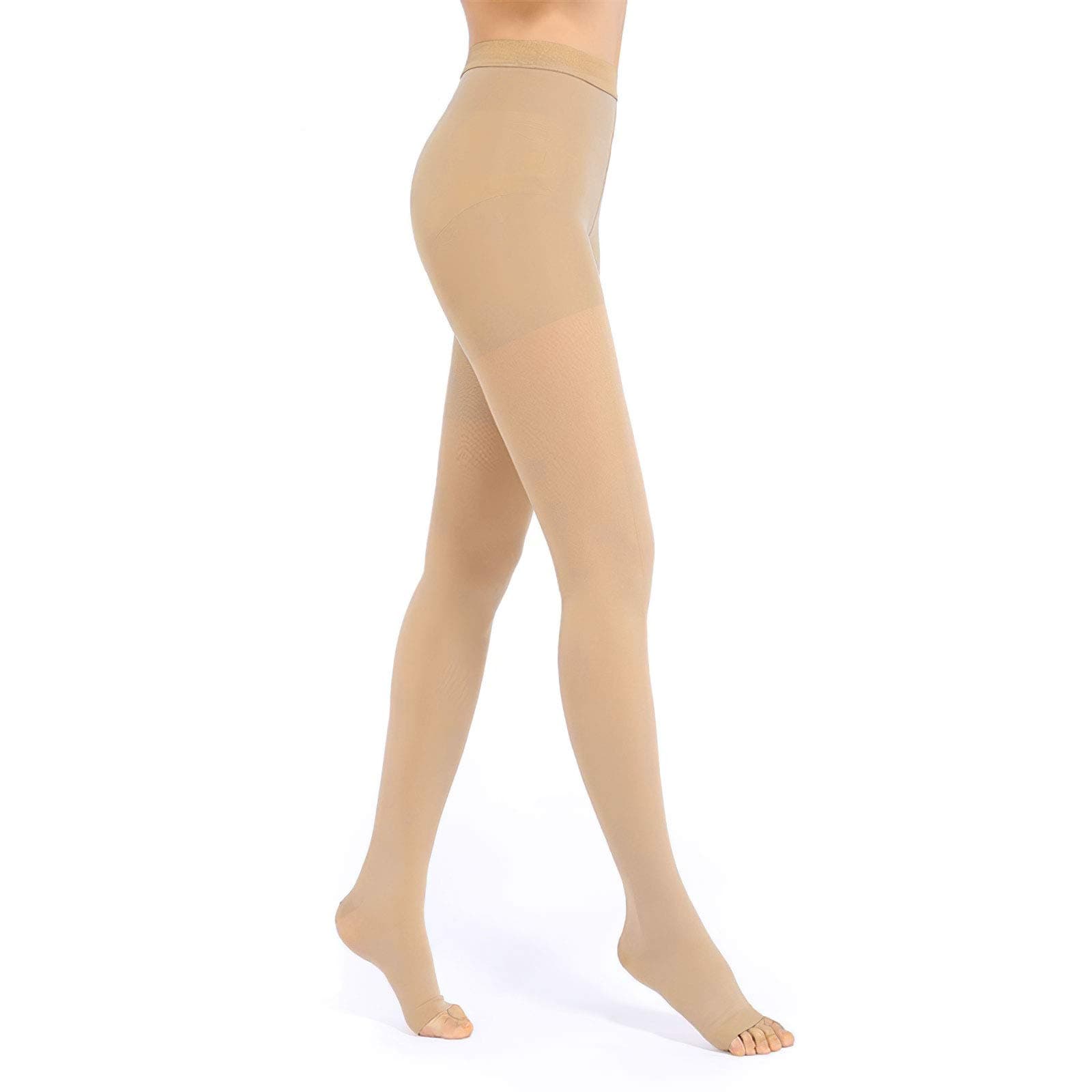 Medical Compression Pantyhose for Women & Men, 20-30mmHg Compression Stockings - - Large