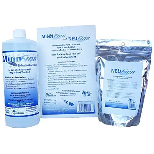 MinnFinn Max - Commercial Strength Treatment for Koi and Goldfish Diseases (1 Liter)